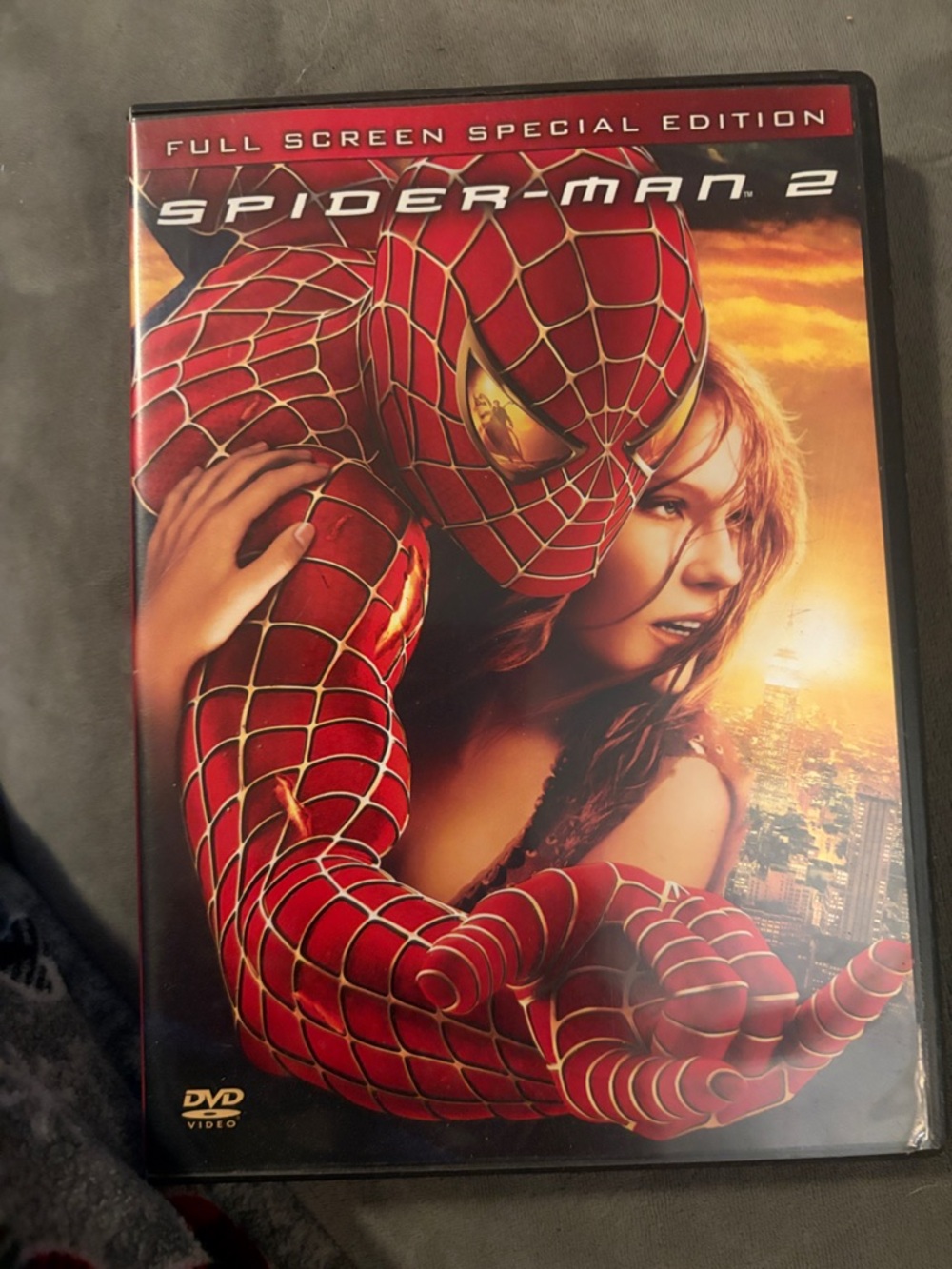 Spider-Man 2 DVD Movie Case - Red & Gold Artwork